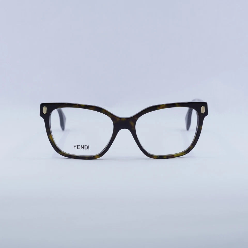 FENDI PLASTIC DARK HAVANA BUTTERFLY FULL SUNGLASS