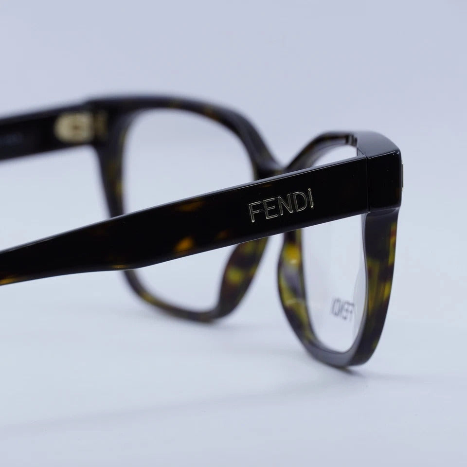 FENDI PLASTIC DARK HAVANA BUTTERFLY FULL SUNGLASS