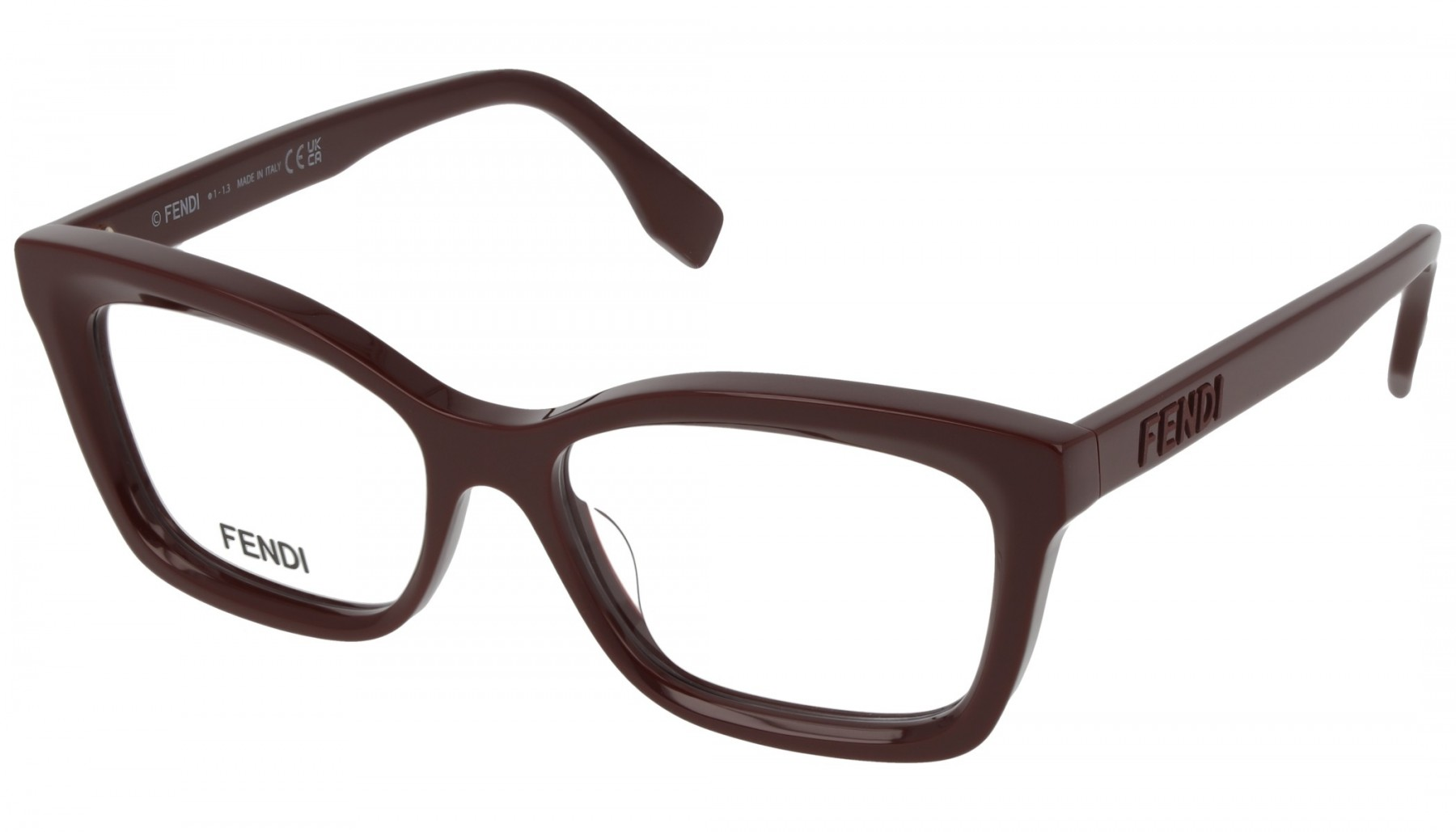 FENDI PLASTIC BURGANDY BUTTERFLY FULL FRAME