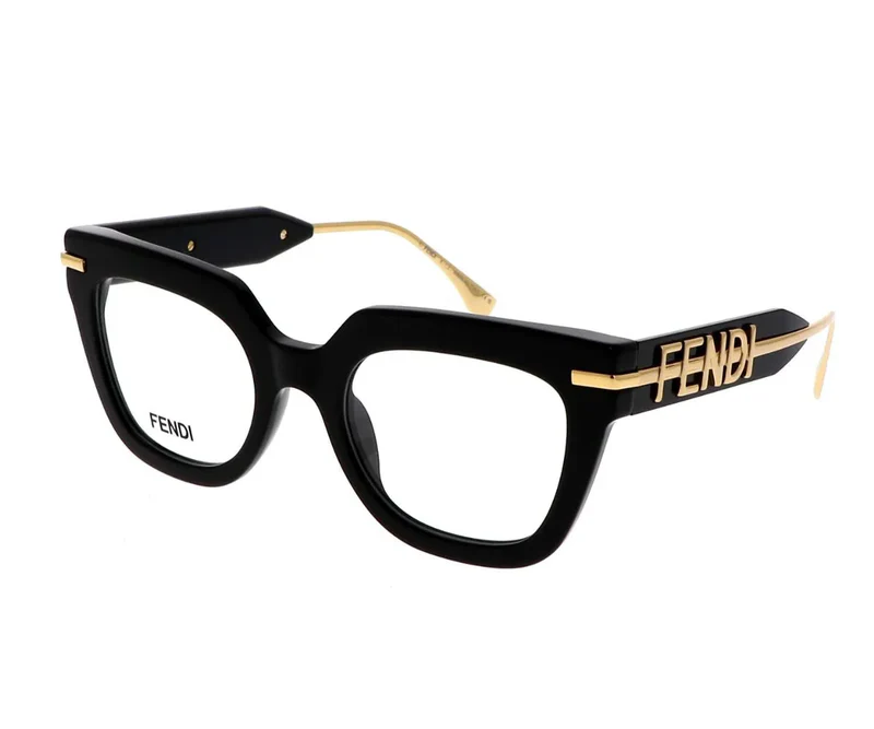 FENDI PLASTIC CATEYE BLACK FULL FRAME