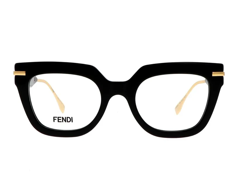 FENDI PLASTIC CATEYE BLACK FULL FRAME