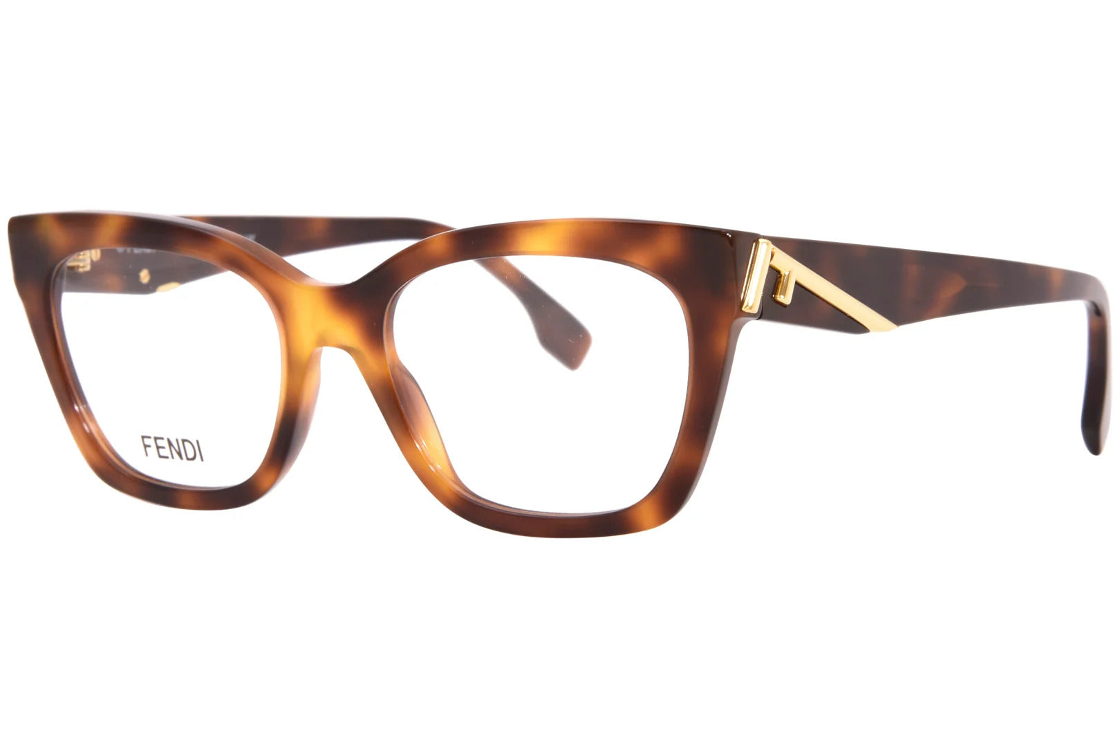 FENDI PLASTIC CATEYE HAVANA FULL FRAME