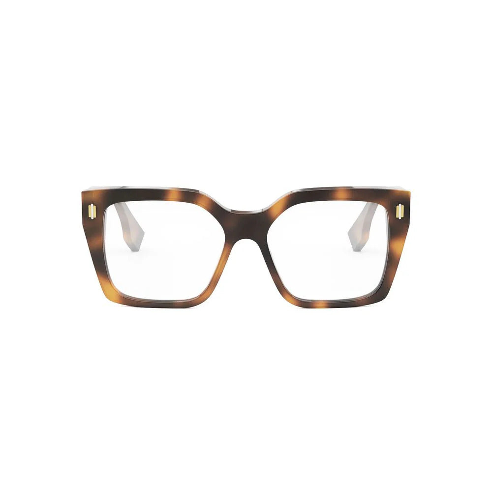 FENDI PLASTIC HAVANA SQUARE FULL FRAME