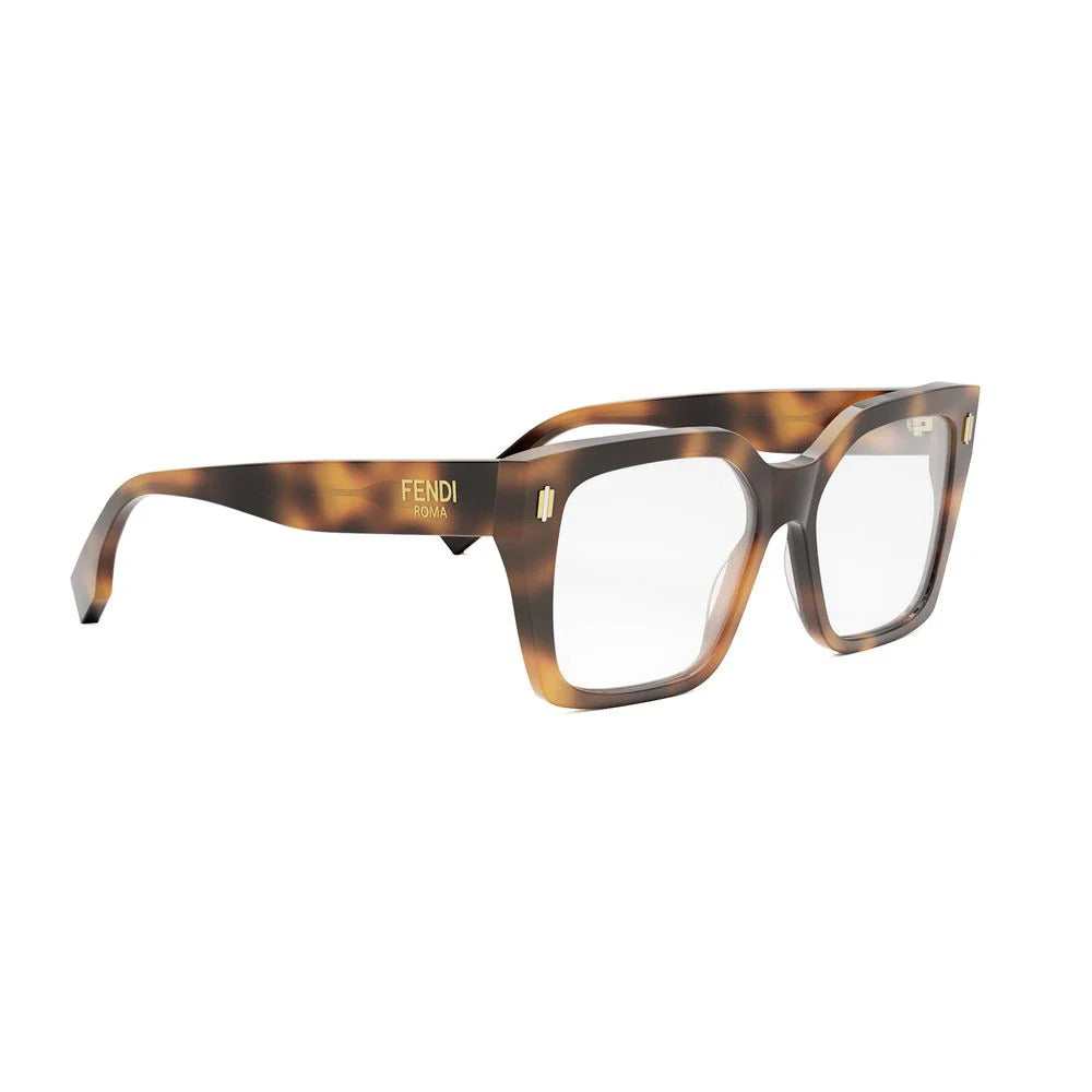 FENDI PLASTIC HAVANA SQUARE FULL FRAME