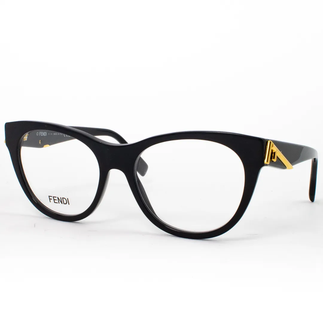 FENDI PLASTIC CATEYE BLACK FULL FRAME