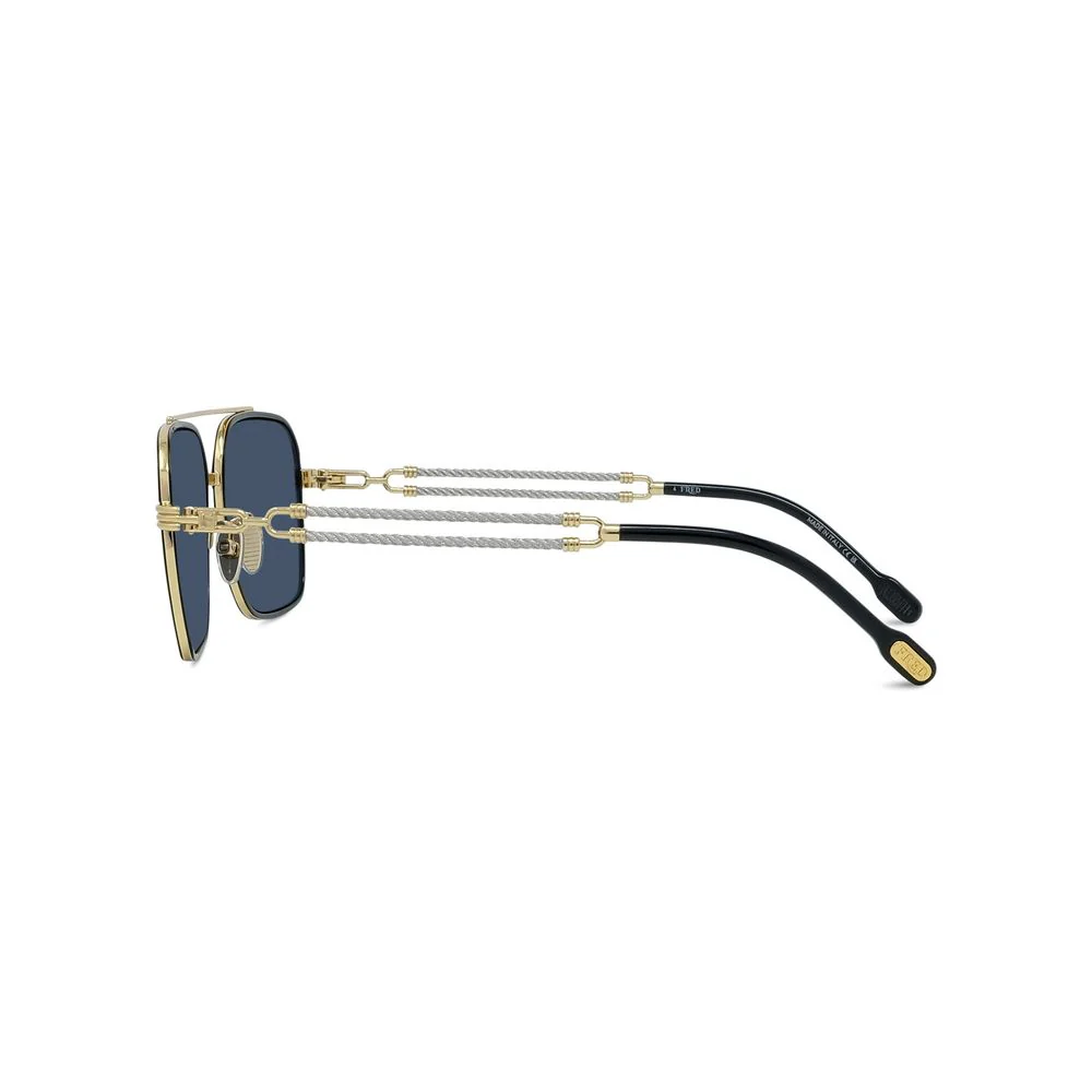 FRED TITANIUM DB SQUARE BLUE GOLD FULL SUNGLASS
