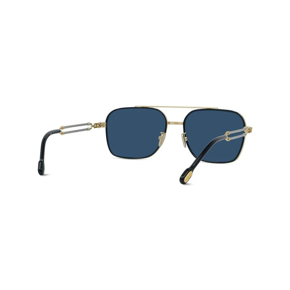FRED TITANIUM DB SQUARE BLUE GOLD FULL SUNGLASS