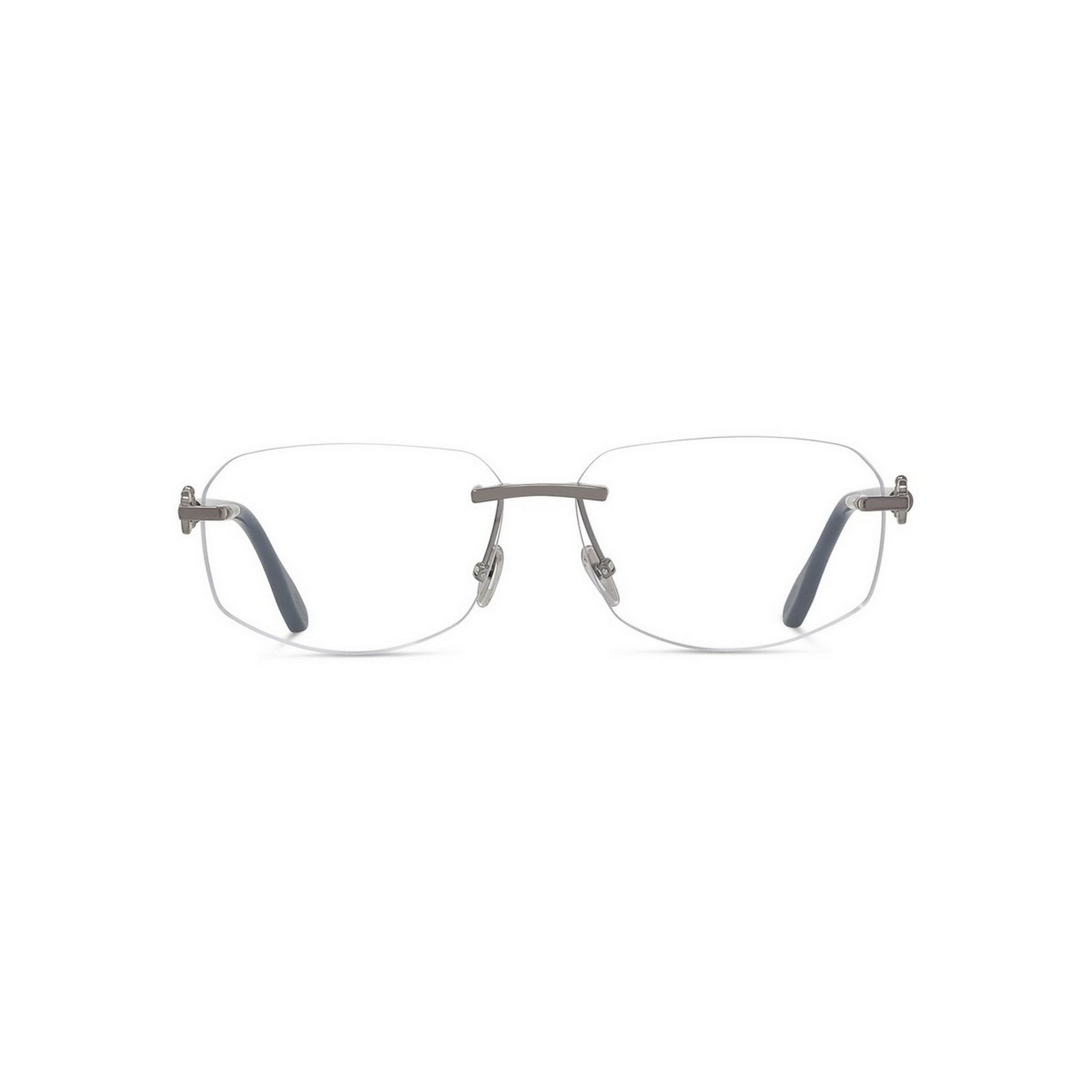 FRED TITANIUM BLACK IRREGULAR RIMLESS FRAME
