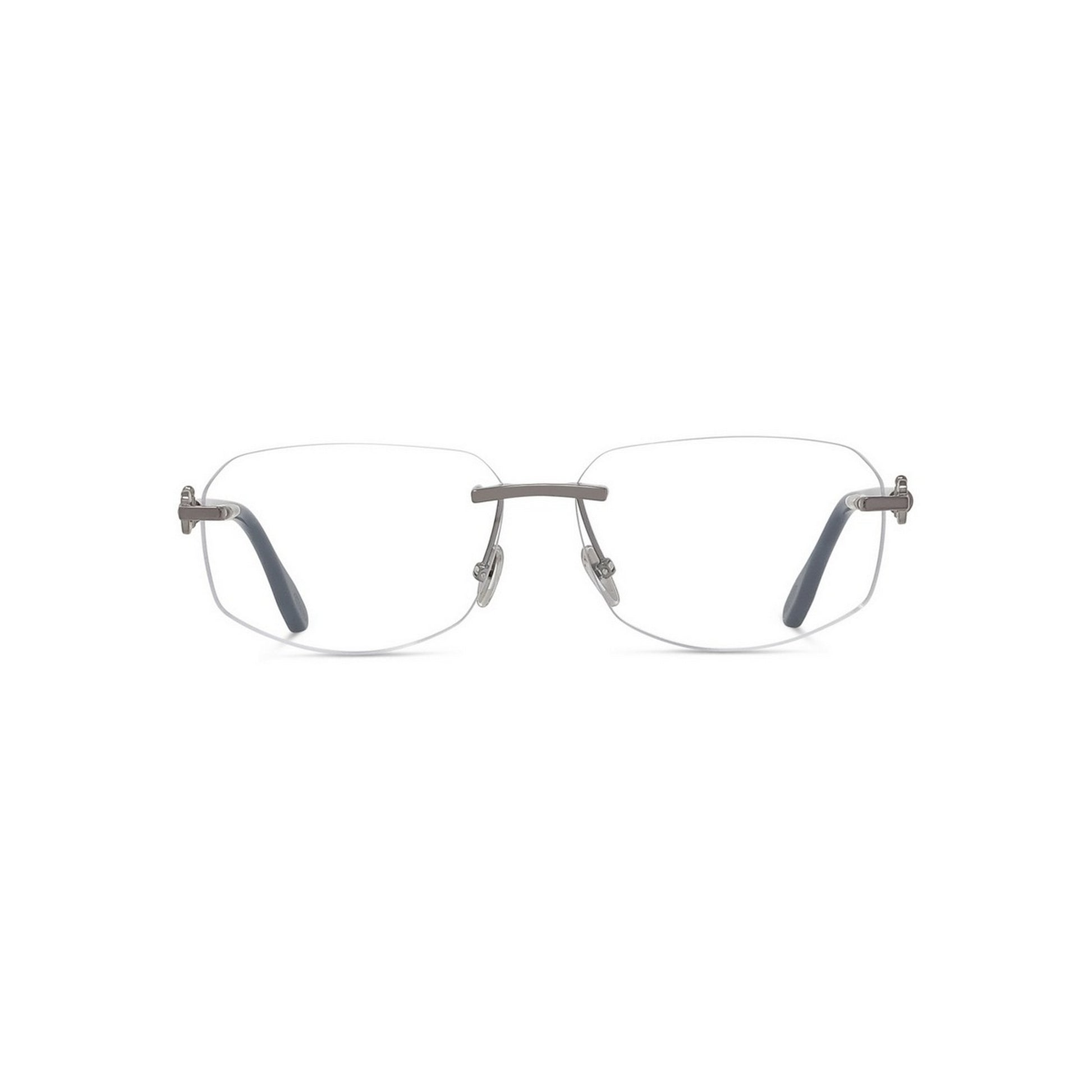 FRED TITANIUM BLACK IRREGULAR RIMLESS FRAME
