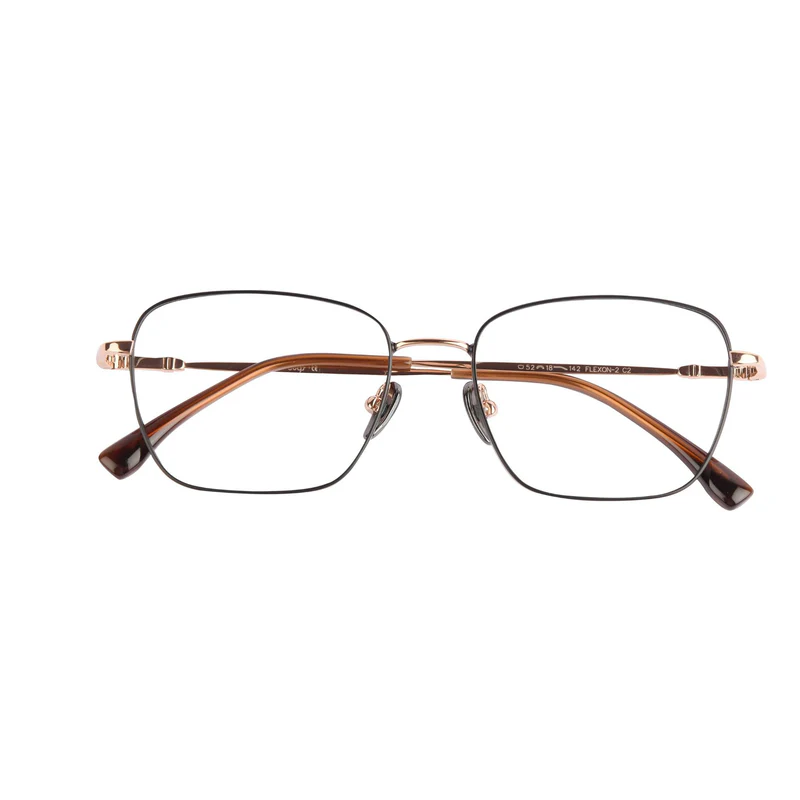 ROSVIN BUGS METAL MATTE BLACK GOLD SQUARE FULL FRAME