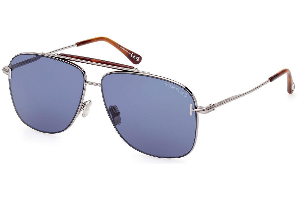 TOM FORS METAL DB SQUARE  BLUE FULL SUNGLASS
