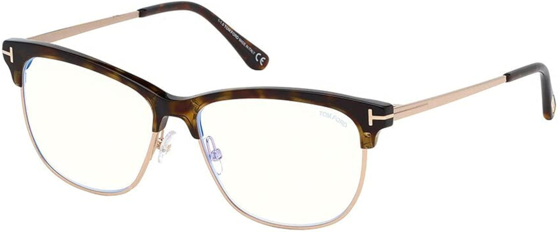 TOM FORD PLASTIC SQUARE HAVANA FULL FRAME