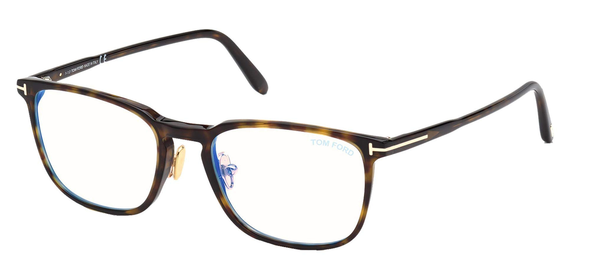 TOM FORD PLASTIC RECTANGLE HAVANA RECTANGLE FULL FRAME