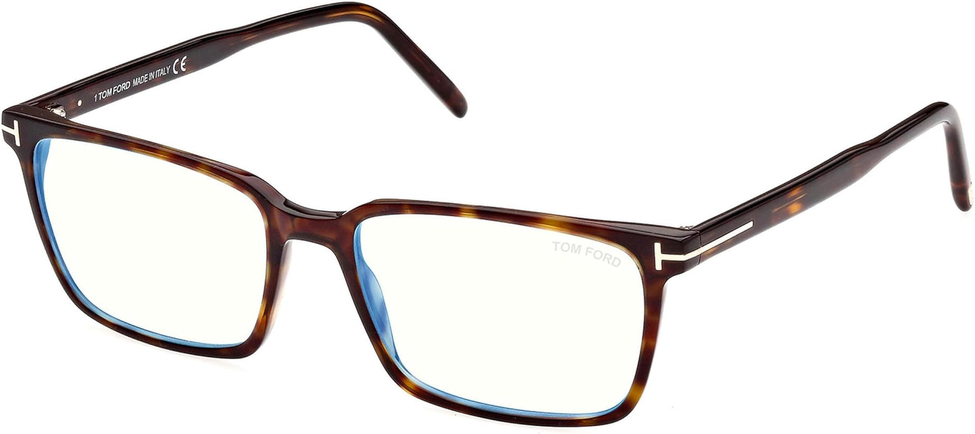 TOM FORD PLASTIC HAVANA SQUARE FULL FRAME