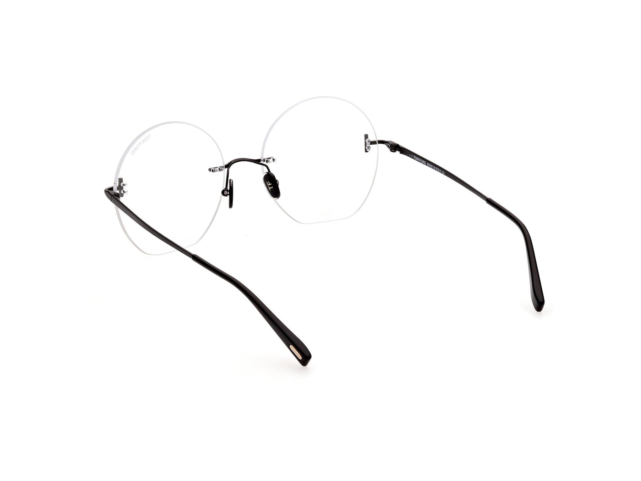 TOM FORD METAL RIMLESS ROUND BLACK FRAME