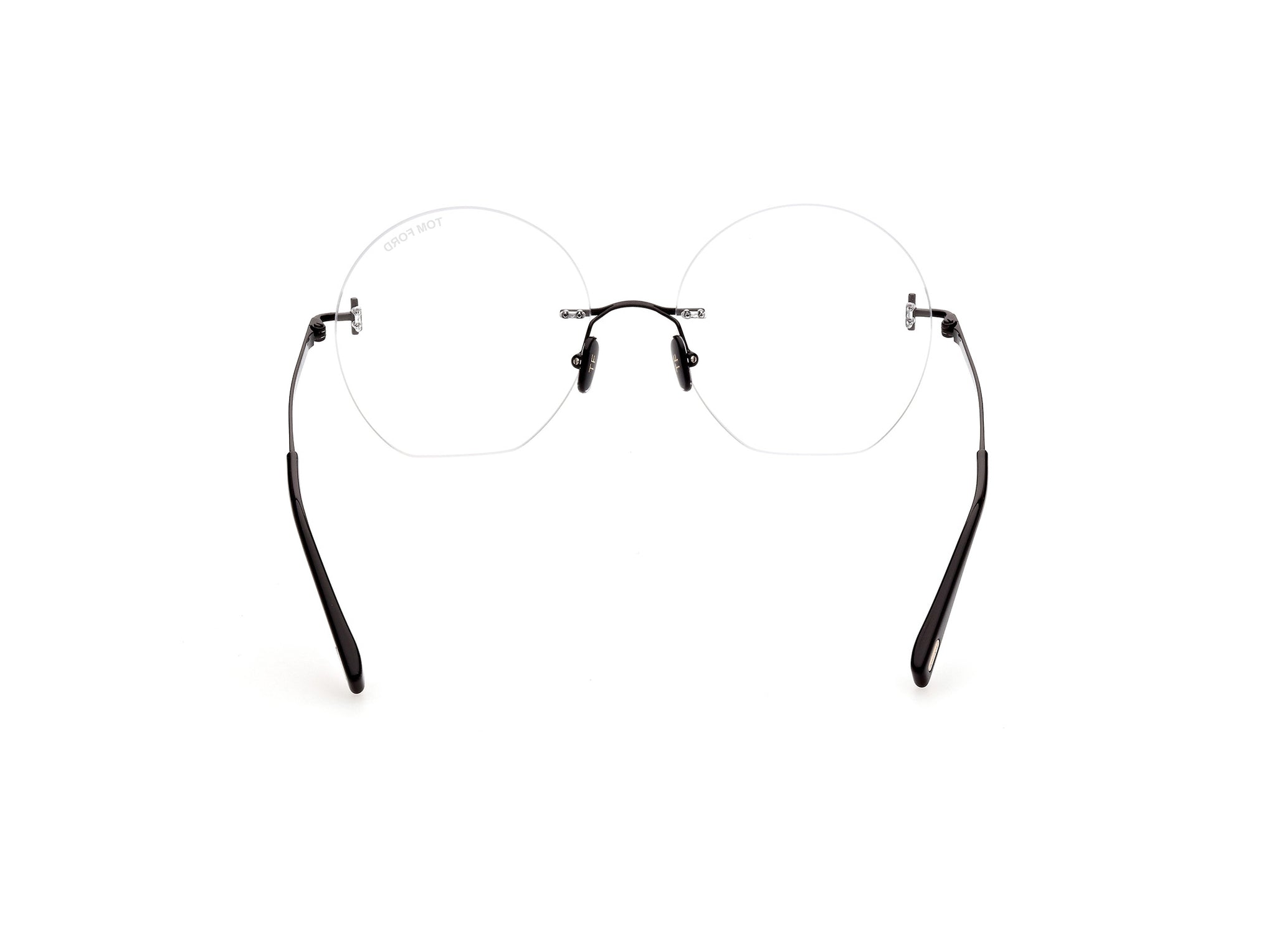 TOM FORD METAL RIMLESS ROUND BLACK FRAME
