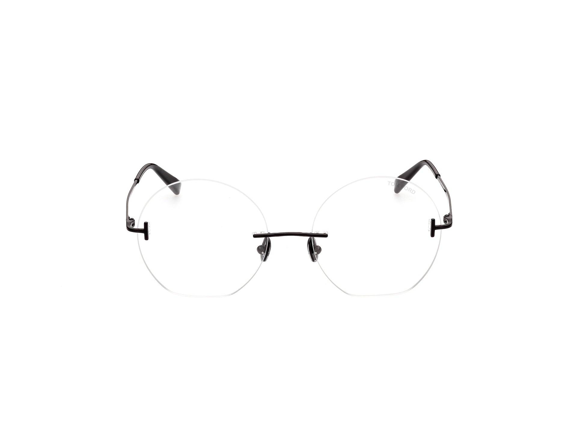 TOM FORD METAL RIMLESS ROUND BLACK FRAME
