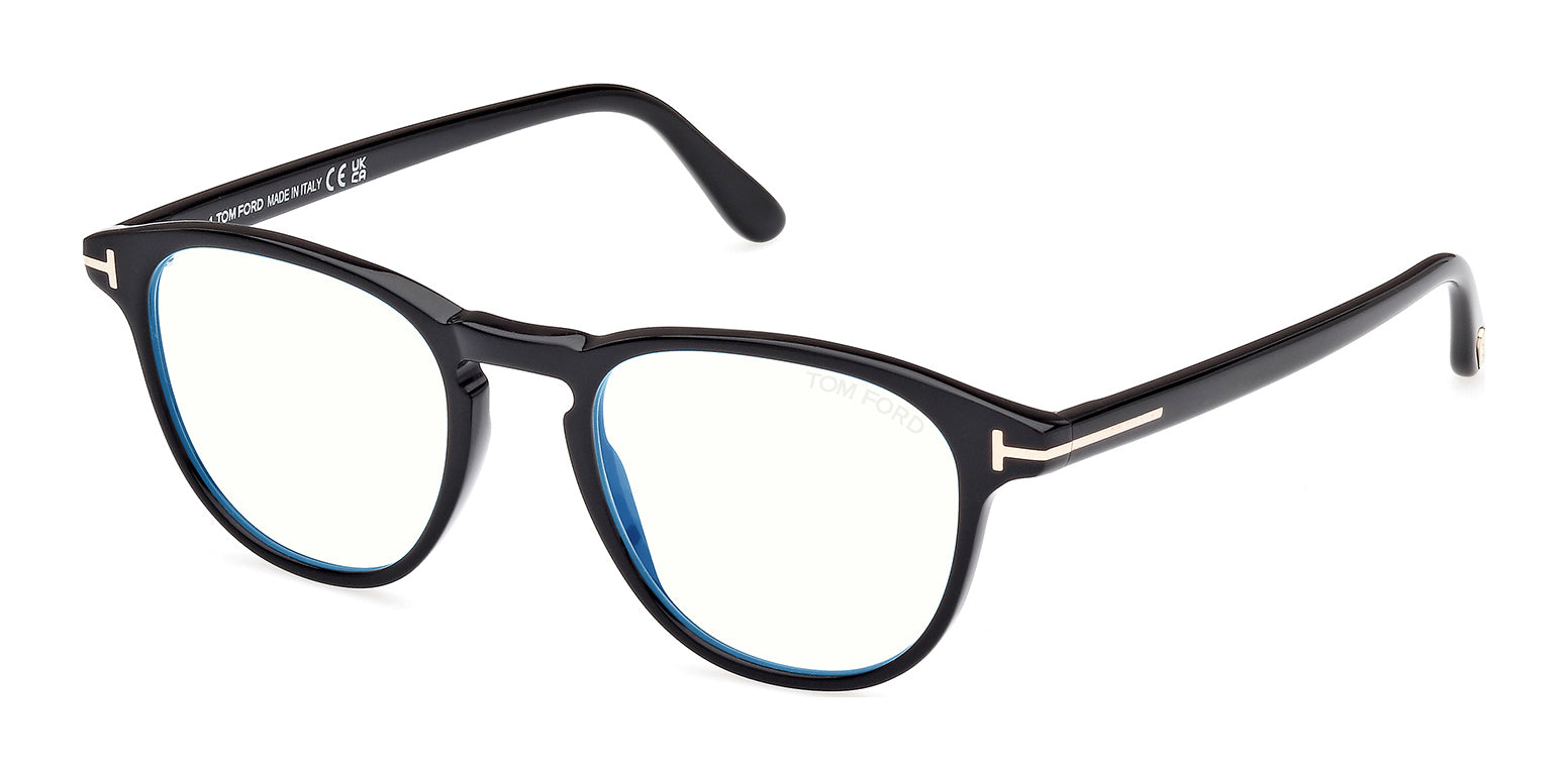 TOM FORD PLASTIC BLACK ROUND FULL FRAME