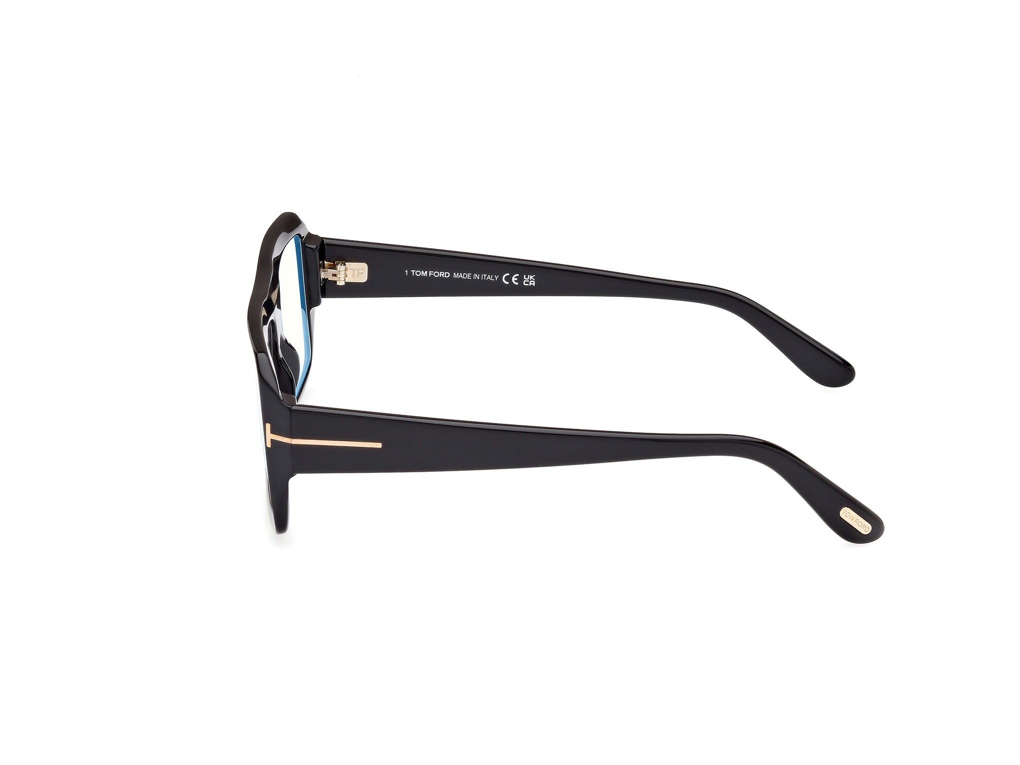 TOM FORD BLACK RECTANGLE PLASTIC FULL FRAME