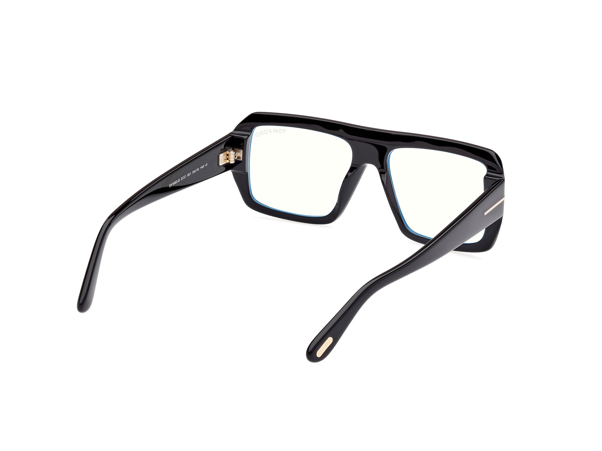 TOM FORD BLACK RECTANGLE PLASTIC FULL FRAME