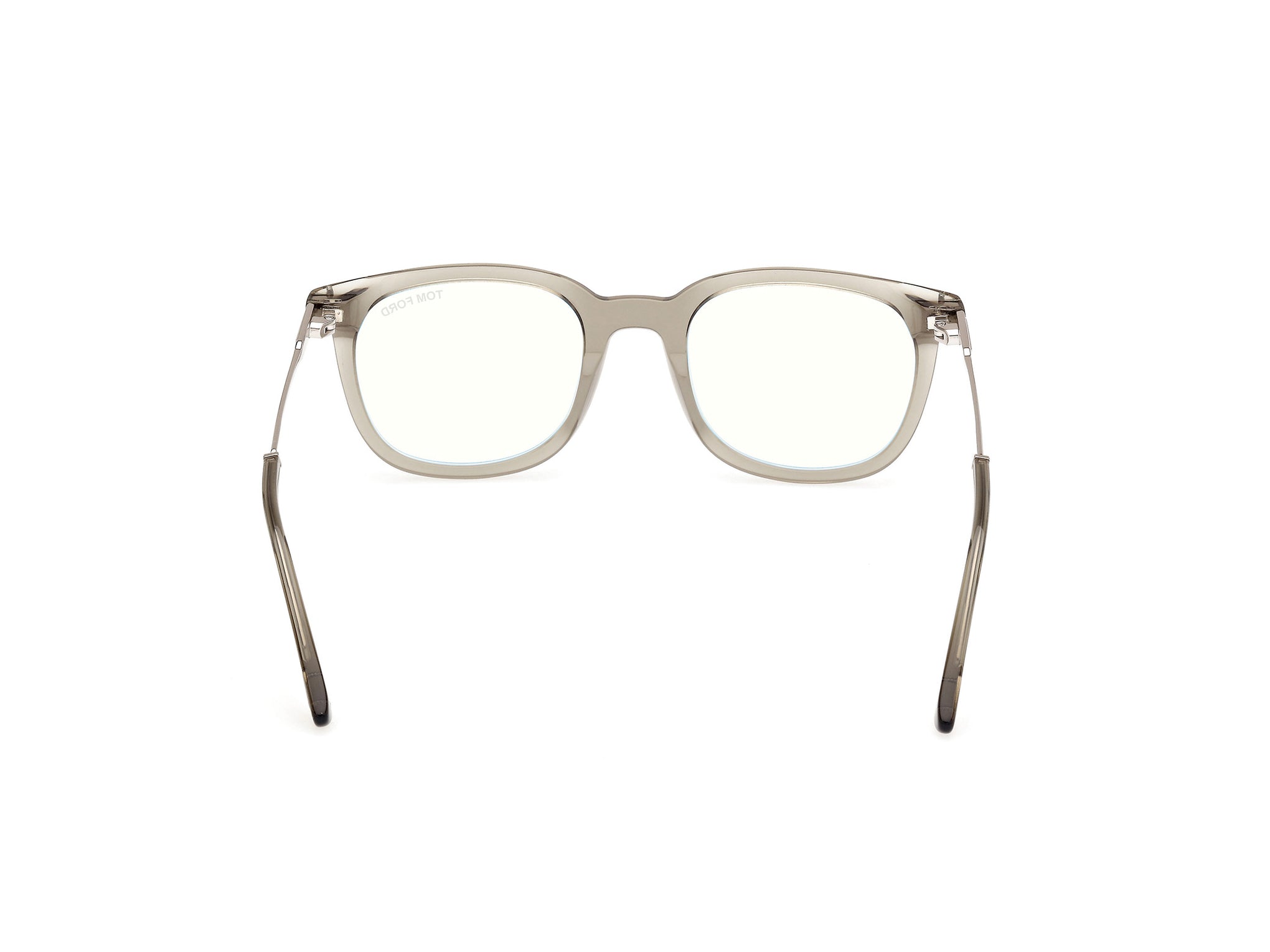 TOM FORD TRANSPERENT OLIVE GREEN PLASTIC SQUARE FULL FRAME