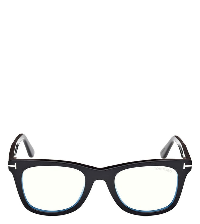 TOM FORD PLASTIC BLACK SQUARE CLIP ON FULL FRAME