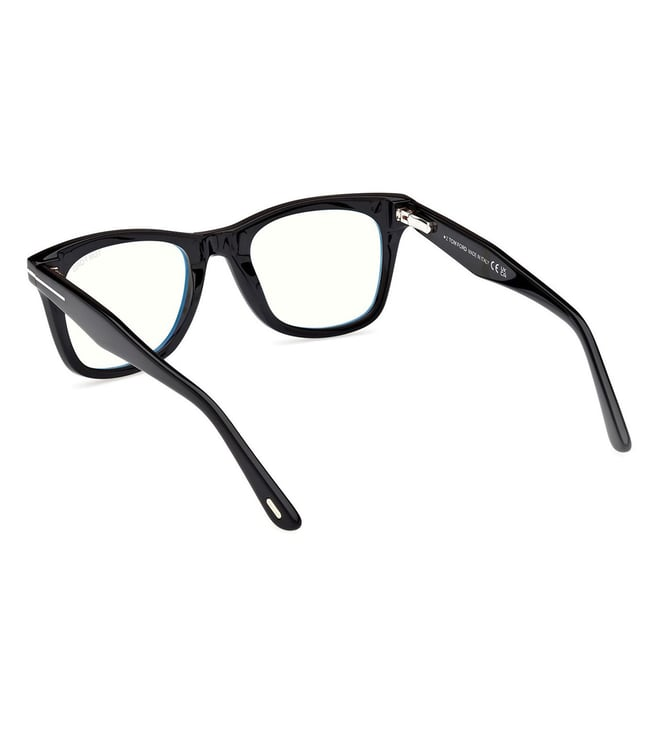 TOM FORD PLASTIC BLACK SQUARE CLIP ON FULL FRAME