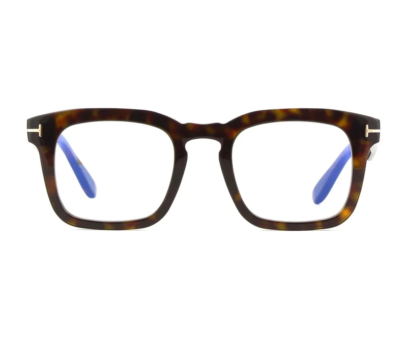 TOM FORD PLASTIC HAVANA SQUARE FULL FRAME