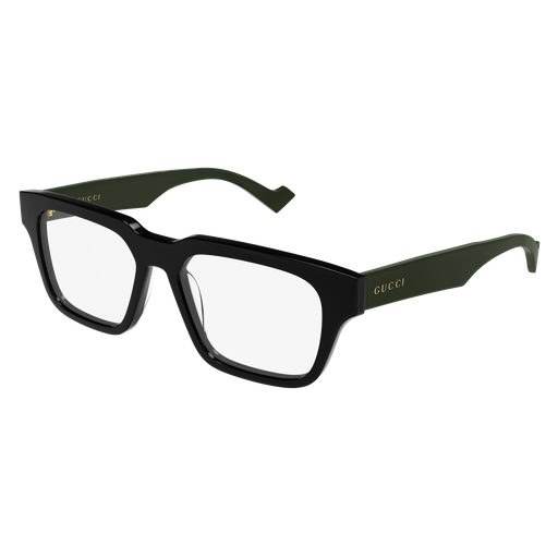 GUCCI PLASTIC BLACK GREEN SQUARE FULL FRAME