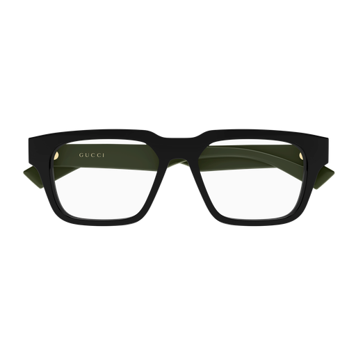 GUCCI PLASTIC BLACK GREEN SQUARE FULL FRAME
