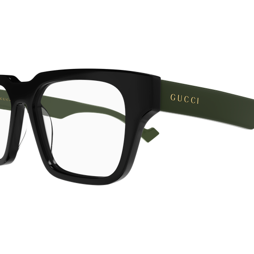 GUCCI PLASTIC BLACK GREEN SQUARE FULL FRAME