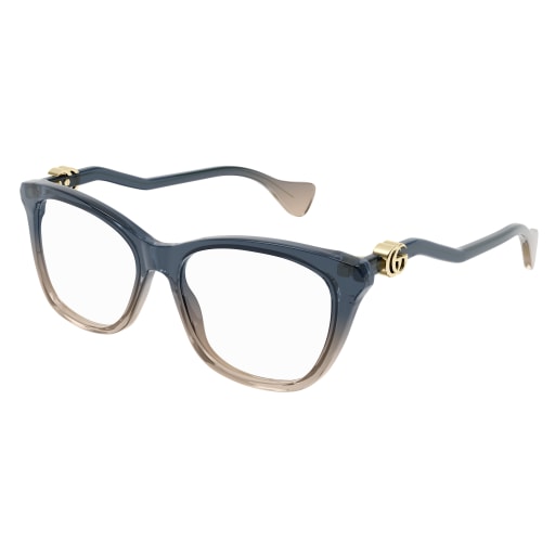 GUCCI PLASTIC CATEYE NUDE BLUE FULL FRAME
