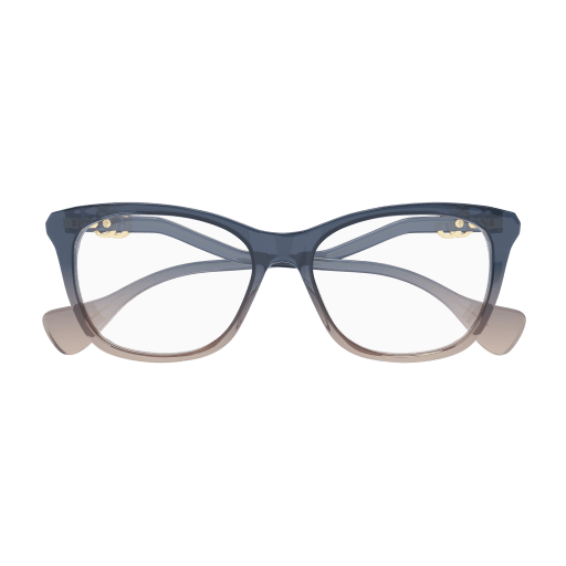 GUCCI PLASTIC CATEYE NUDE BLUE FULL FRAME