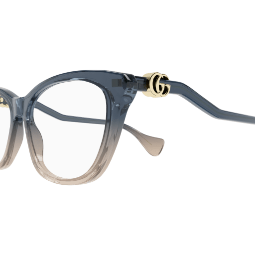 GUCCI PLASTIC CATEYE NUDE BLUE FULL FRAME