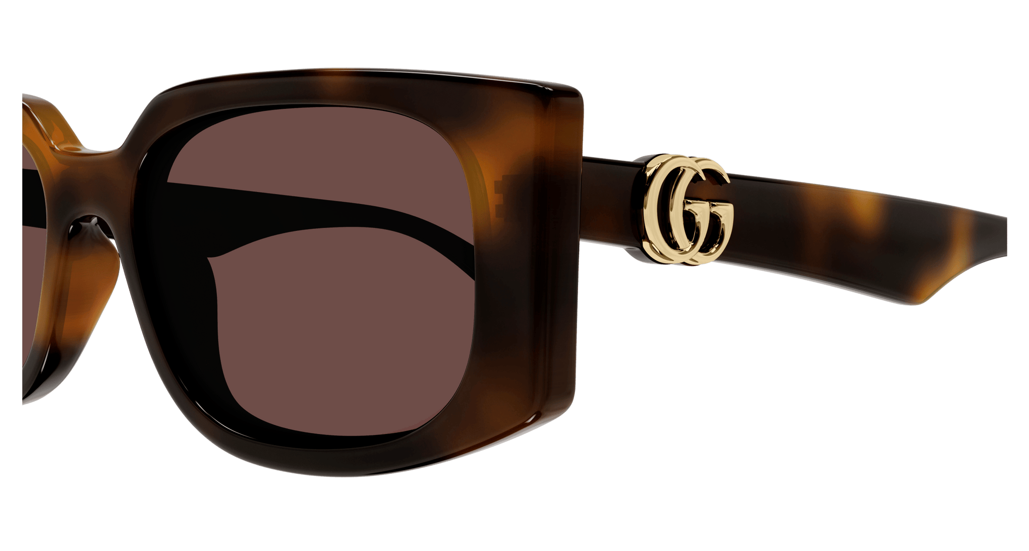GUCCI PLASTIC HAVANA CATEYE FULL SUNGLASS