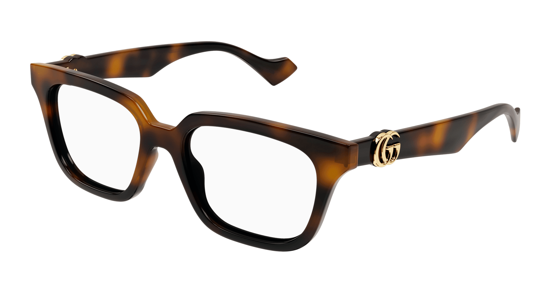 GUCCI PLASTIC SQUARE HAVANA FULL FRAME