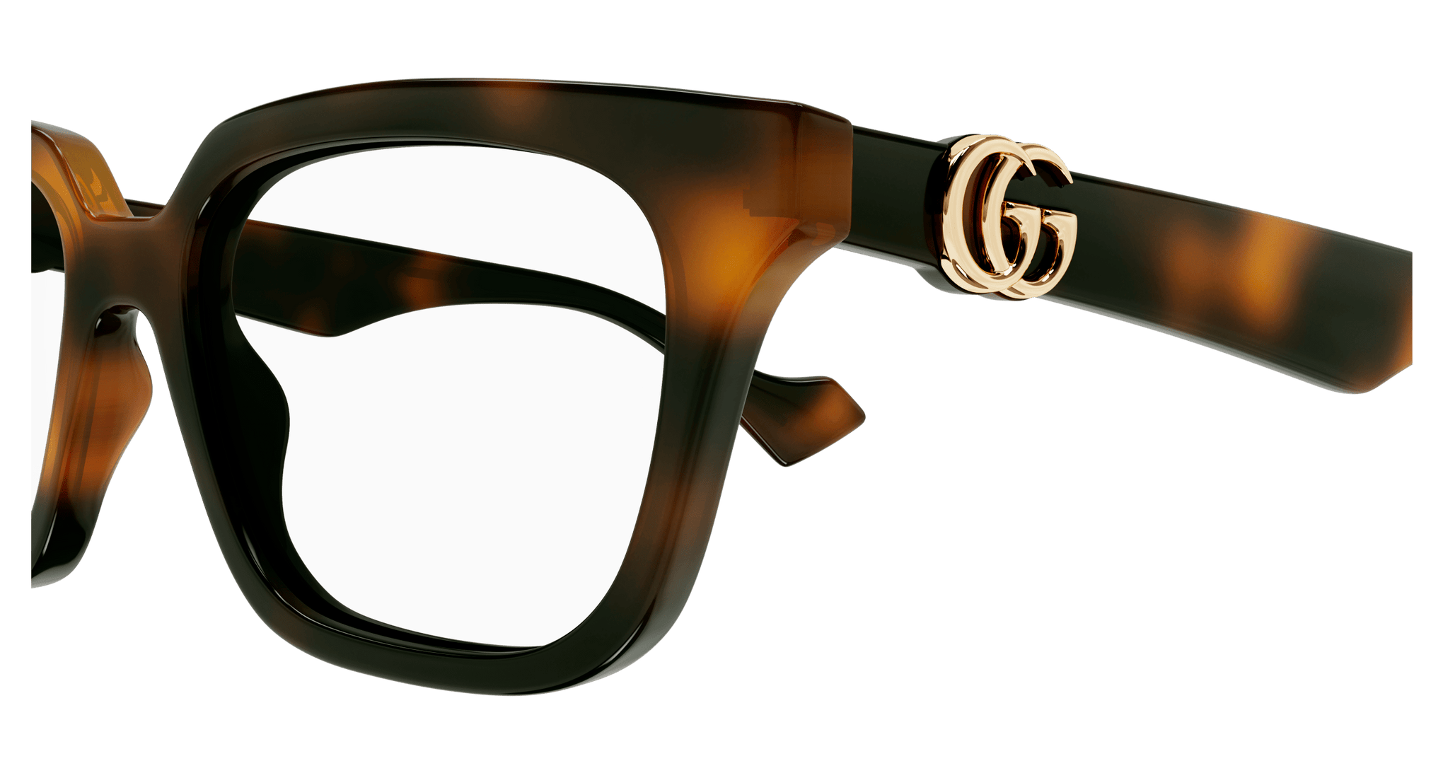 GUCCI PLASTIC SQUARE HAVANA FULL FRAME