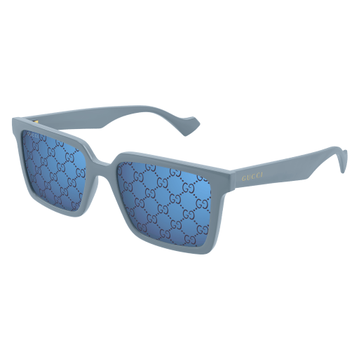 GUCCI PLASTIC LIGHT BLUE SQUARE FULL SUNGLASS