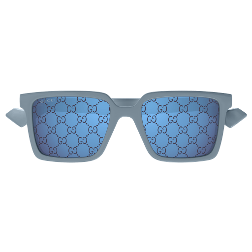 GUCCI PLASTIC LIGHT BLUE SQUARE FULL SUNGLASS