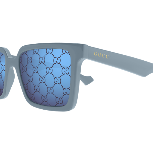 GUCCI PLASTIC LIGHT BLUE SQUARE FULL SUNGLASS