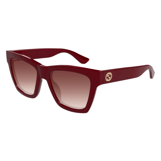 GUCCI PLASTIC BUTTERFLY BURGUNDY FULL SUNGLASS