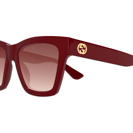 GUCCI PLASTIC BUTTERFLY BURGUNDY FULL SUNGLASS