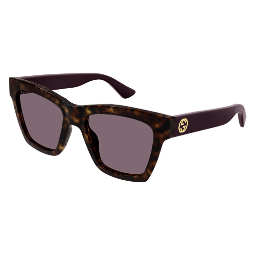GUCCI PLATIC CATEYE VIOLET HAVANA FULL SUNGLASS
