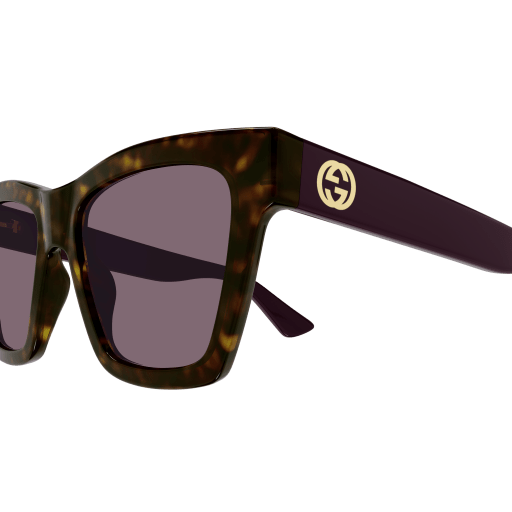 GUCCI PLATIC CATEYE VIOLET HAVANA FULL SUNGLASS