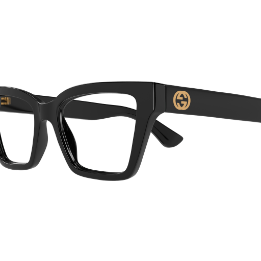 GUCCI PLASTIC BLACK CATEYE FULL FRAME