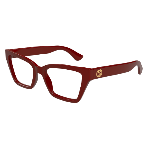 GUCCI PLASTIC RED CATEYE FULL FRAME