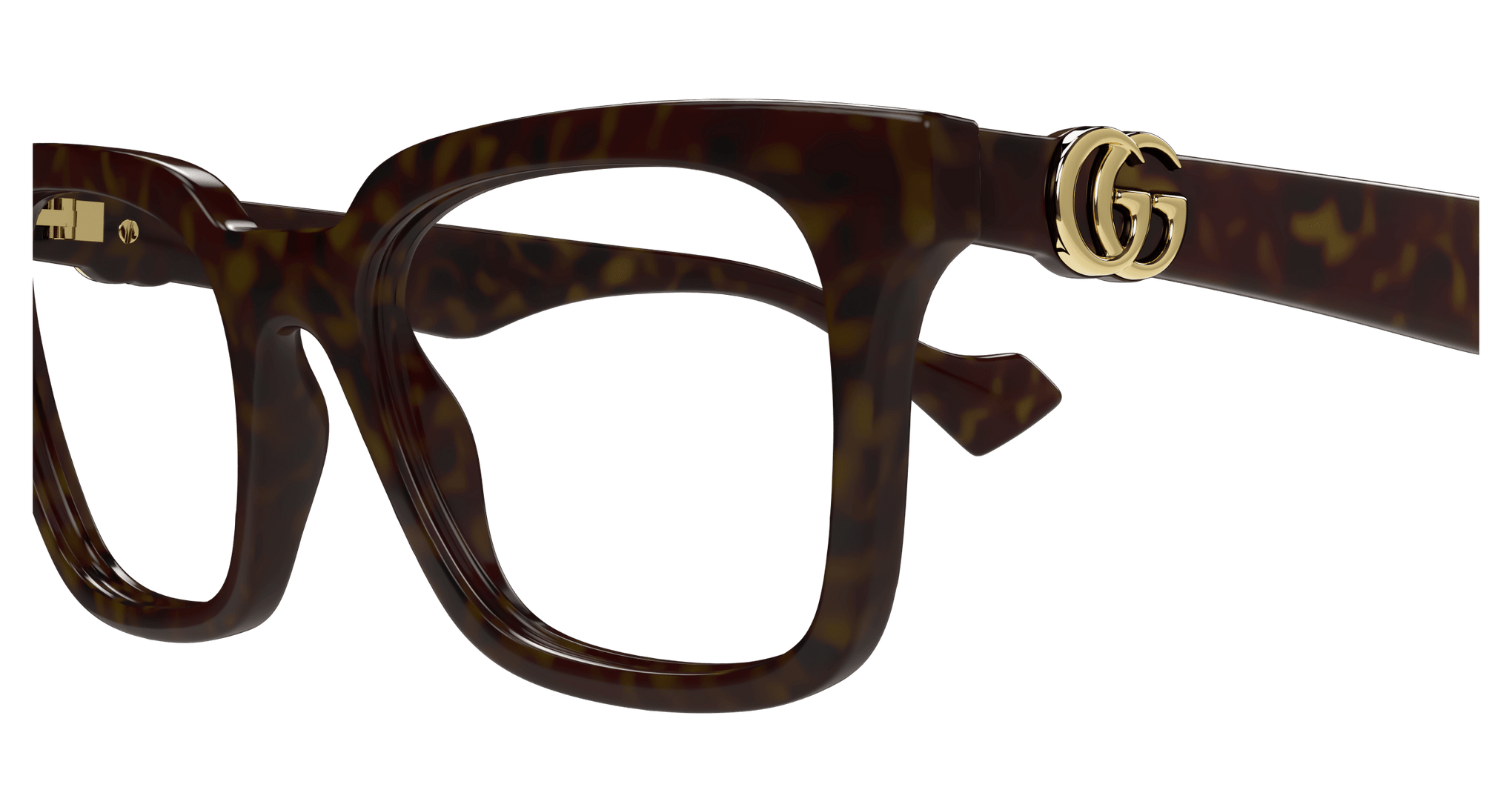 GUCCI PLASTIC SQUARE HAVANA FULL FRAME
