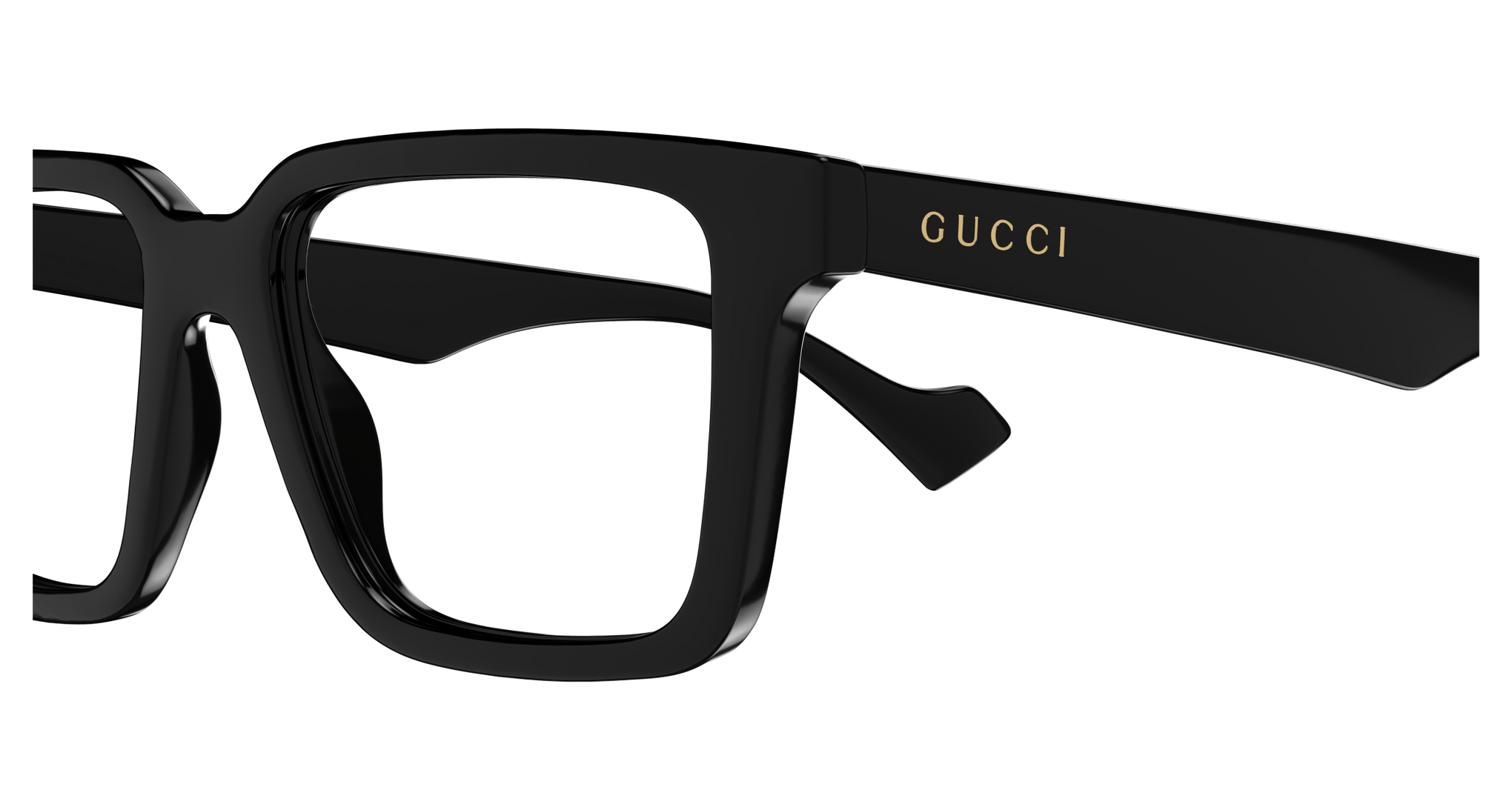 GUCCI PLASTIC SQUARE BLACK FULL FRAME