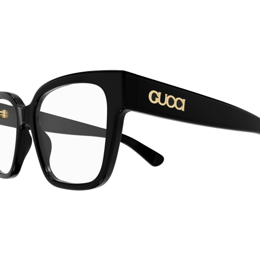 GUCCI PLASTIC SQUARE BLACK FULL FRAME