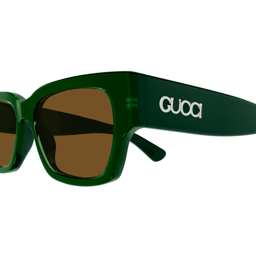 GUCCI PLASTIC SQUARE GREEN FULL SUNGLASS
